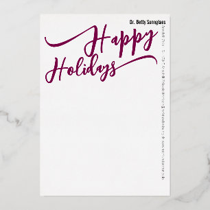 Corporate Business Christmas Tree Card 