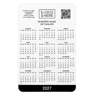 Corporate Business Logo 2027 Calendar Magnet