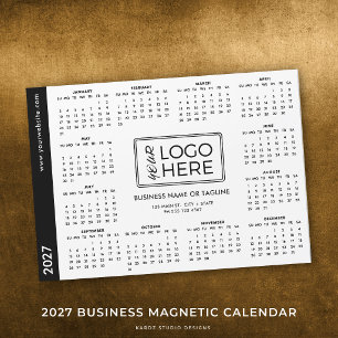 Corporate Business Logo 2027 Magnetic Calendar