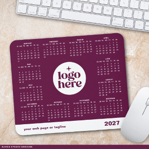 Corporate Business Logo 2027 Mouse Pad Calendar