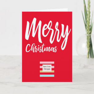 Corporate Business Logo Christmas Holiday Greeting Card