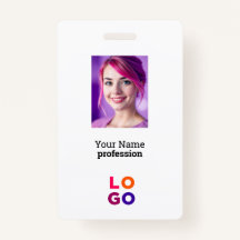 Corporate Business Logo, Photo, Qr Code, Name ID