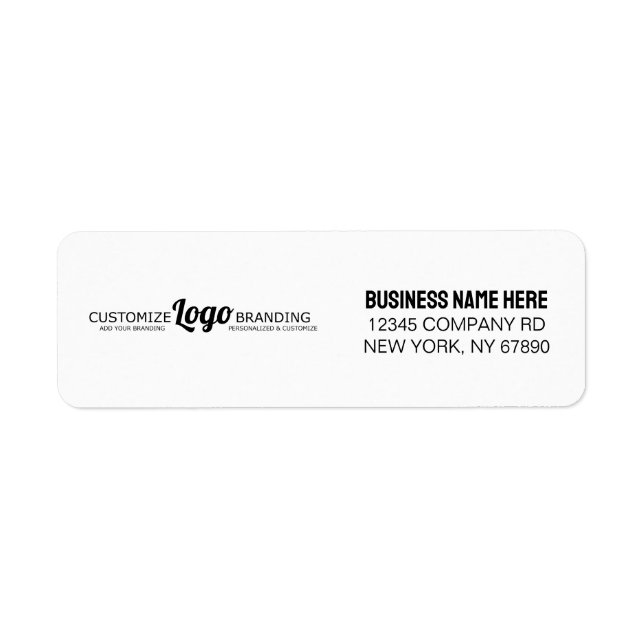 Corporate Business Logo Return Address (Front)