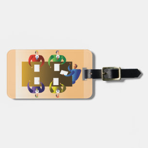 Corporate Business Meeting Team Collaboration Luggage Tag