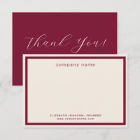 Corporate Business Modern Burgundy Cream