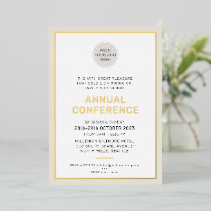 CORPORATE BUSINESS modern event simple ivory gold
