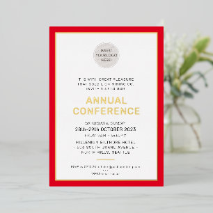 CORPORATE BUSINESS modern event simple red gold