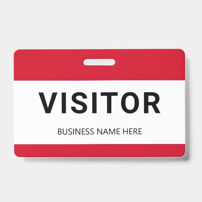 Corporate Business Visitor Badge ID Badge (Front)