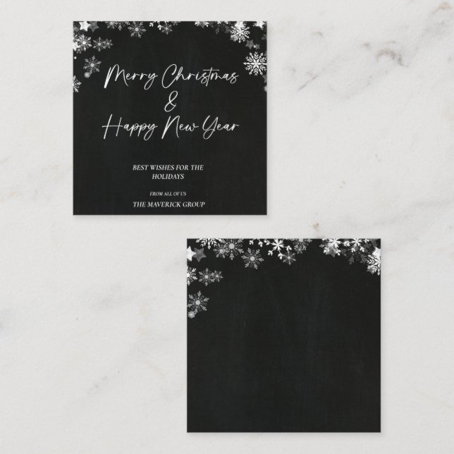 Corporate Christmas Business Holiday Cards (Front/Back)