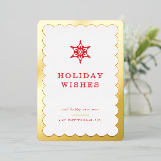 CORPORATE CHRISTMAS business logo snowflake gold