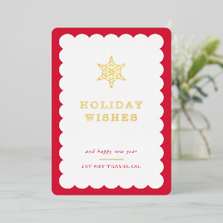 CORPORATE CHRISTMAS business logo snowflake red