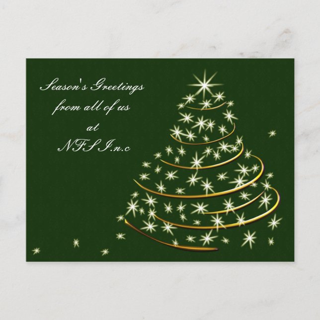 Corporate Christmas Greeting PostCards (Front)