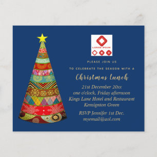 Corporate Christmas Invite (ADD LOGO) Folkart Tree