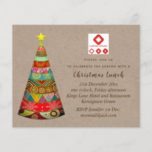 Corporate Christmas Invite (ADD LOGO) Rustic Kraft