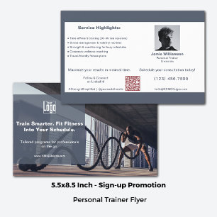 Corporate Clients & Fitness Personal Trainer Flyer
