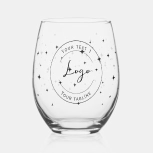 Corporate clients your logo Bulk gifts Stemless Wine Glass