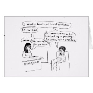 Corporate Communications Unicorn Card
