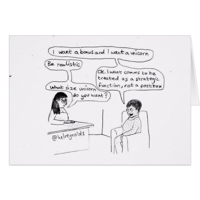 Corporate Communications Unicorn Card (Front Horizontal)