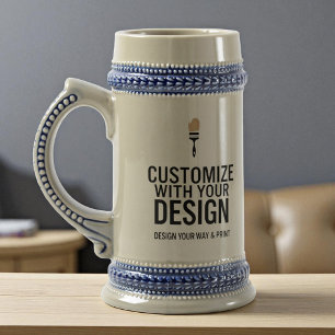 Corporate Company Branded Minimalist Business  Beer Stein