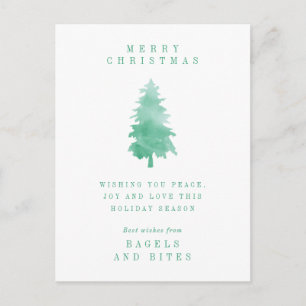 CORPORATE COMPANY HOLIDAY   Christmas Tree Postcar Postcard
