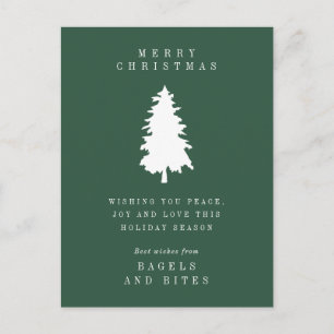 CORPORATE COMPANY HOLIDAY   Christmas Tree Postcar Postcard