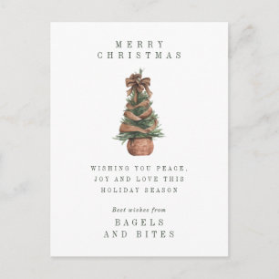 CORPORATE COMPANY HOLIDAY   Christmas Tree Postcar Postcard