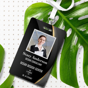 Corporate Company Logo Employee Name Photo ID  Badge