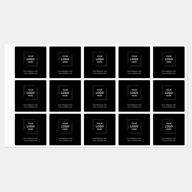 Corporate Company Minimalist Custom Black Business (Sheet)