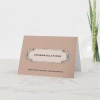 Corporate Congratulations Calligraphic Label Card