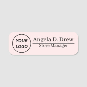 Corporate Custom Logo Staff Name Tag Badge