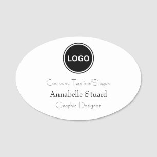 Corporate Employee Modern Classy  Magnetic Name Tag
