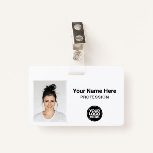 Corporate Employee, Name, Logo, Photo ID ID Badge
