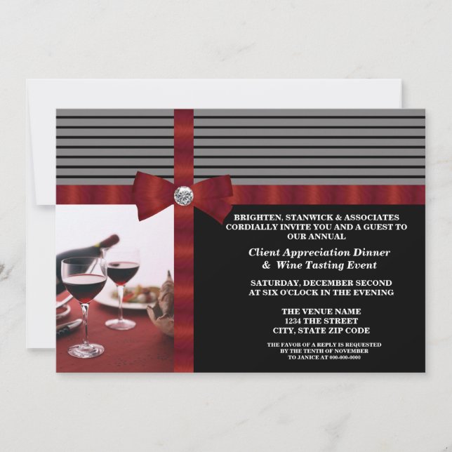 Corporate Event Client Appreciation Invitation (Front)