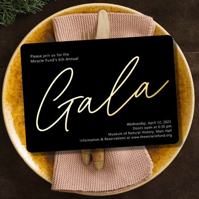 Corporate Event Gala Invite Real Foil Headline (Creator Uploaded)