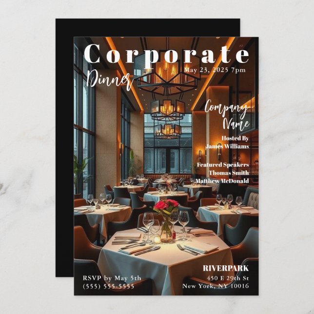 Corporate Event Invitation (Front/Back)