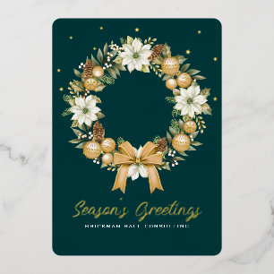 Corporate Foil Holiday Card
