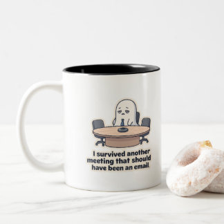 Corporate Ghost Funny Meeting Mug