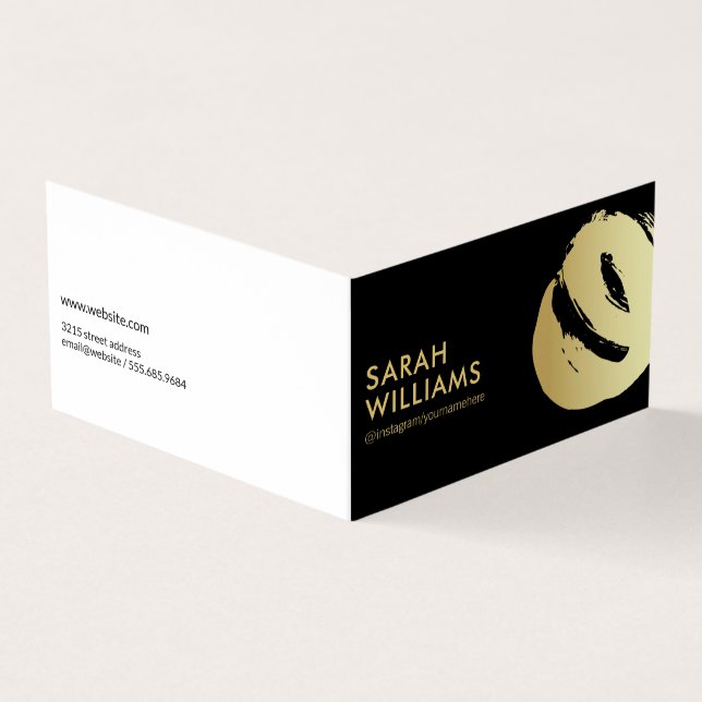 Corporate Gold Brushed Business Card (Outside)