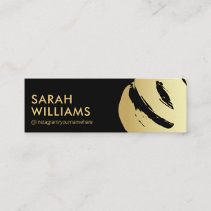 Corporate Gold Brushed Mini Business Card