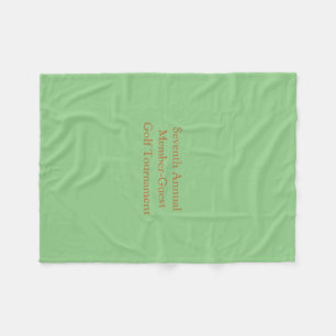 Corporate Golf Tournament Invitation Fleece Blanket