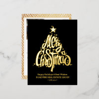 Corporate Greeting Elegant Gold Script Business