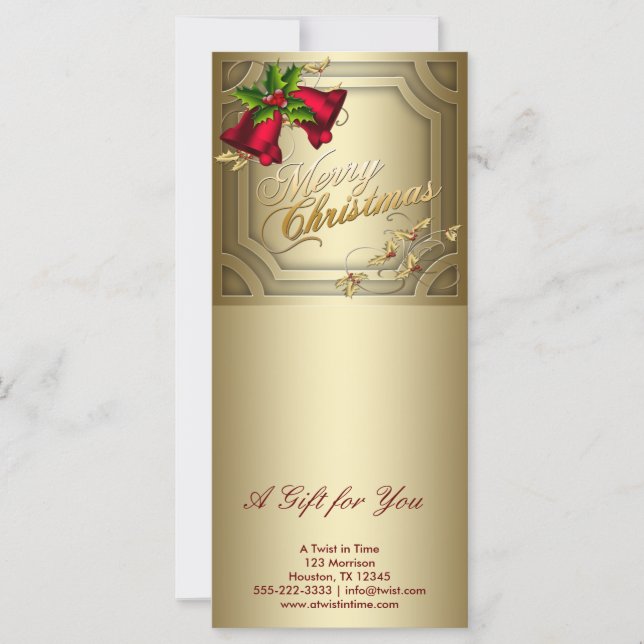 Corporate Holiday Gift Certificates (Front)