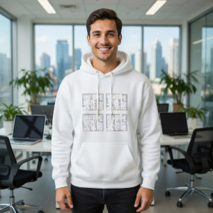 Corporate Hoodie with Blueprint