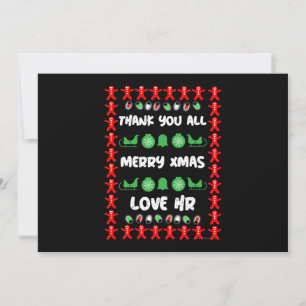 Corporate HR Christmas Gifts Holiday Card