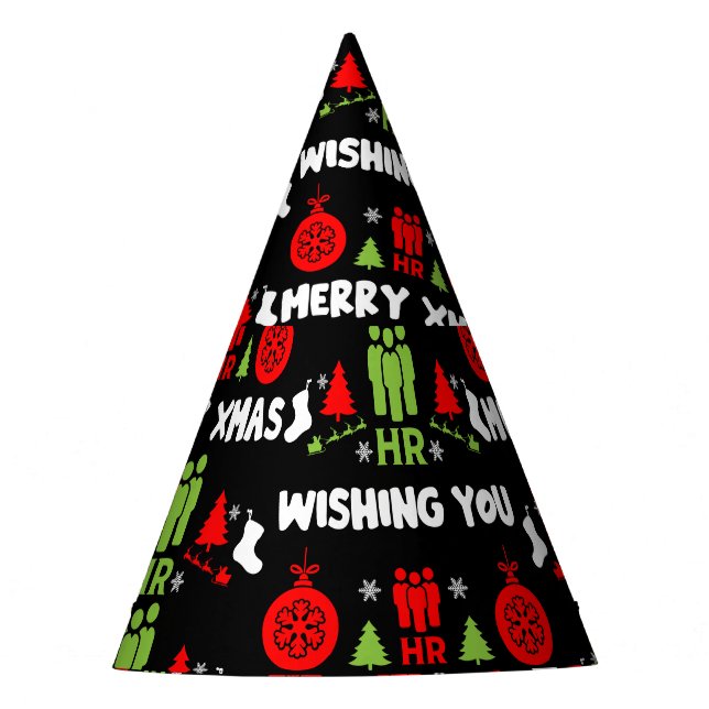 Corporate HR Xmas Gifts Party Hat (Front)