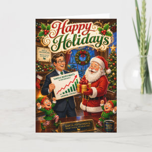 Corporate Investment Broker Client Appreciation Holiday Card