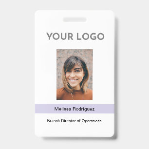 Corporate Lilac Employee Photo ID Badge