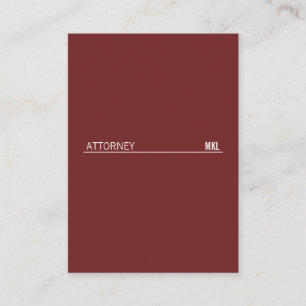 Corporate / Line Accent (Deep Red) Business Card