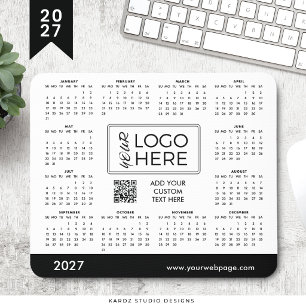 Corporate Logo 2027 Calendar Mouse Pad