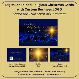 Corporate Logo Business Religious Christmas Card
